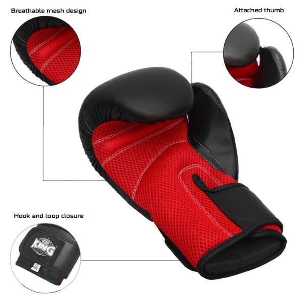 Youth Boxing Gloves Red and Black 4oz