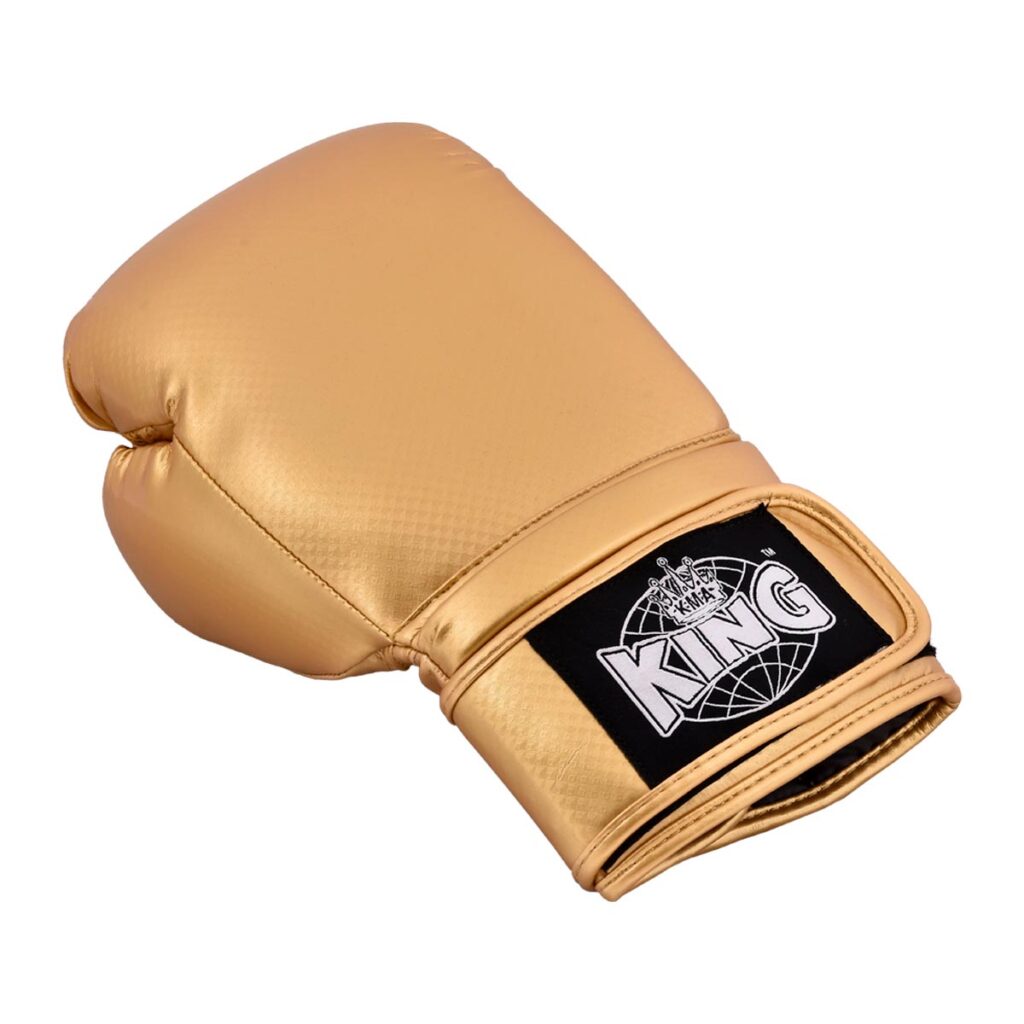 King Carbon Strike 16oz Gloves Gold Boxing Gloves Martial Art