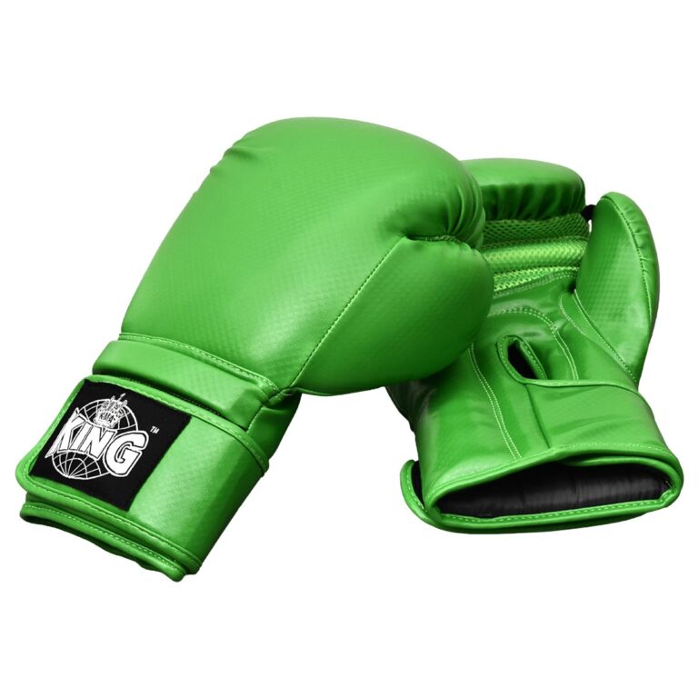 King Carbon Strike 16oz Gloves Green Boxing Gloves Martial Art Supplies Uniforms