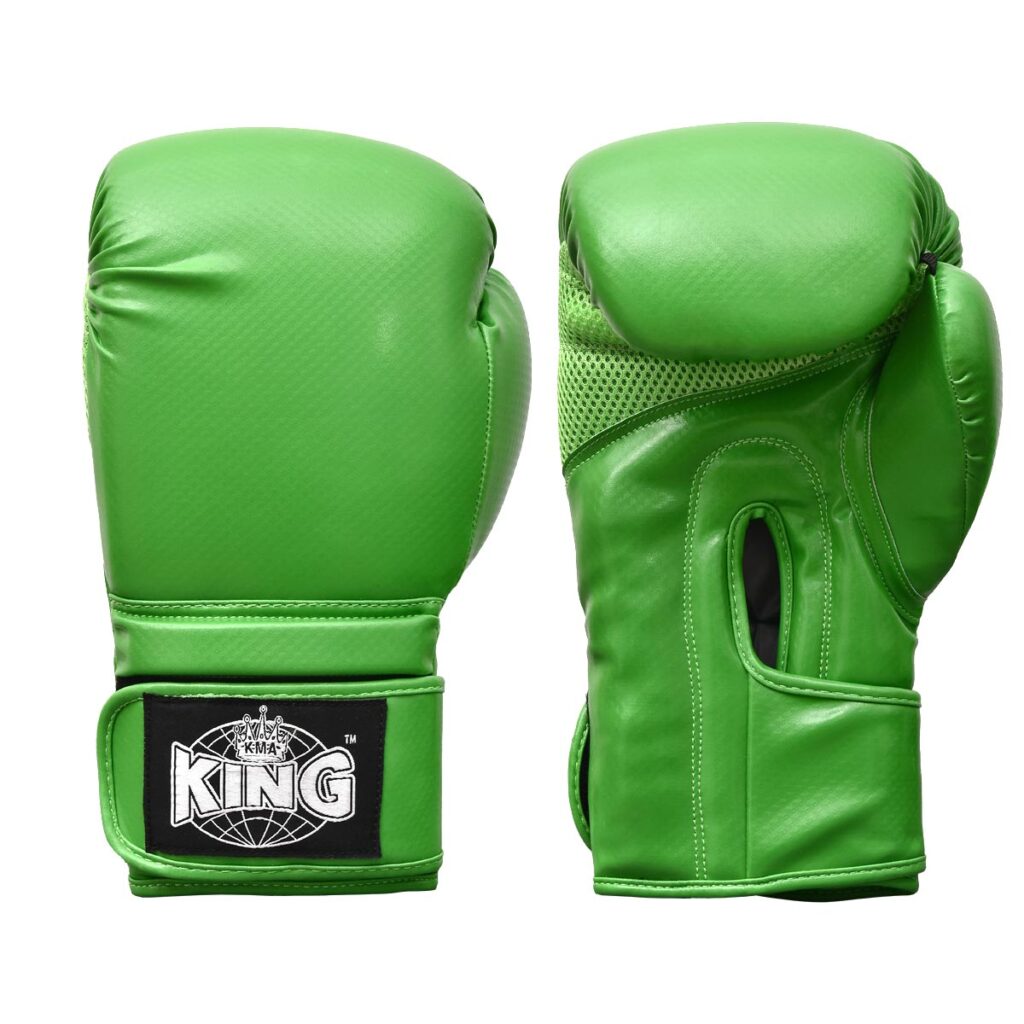 King Carbon Strike 16oz Gloves Green Boxing Gloves Martial Art