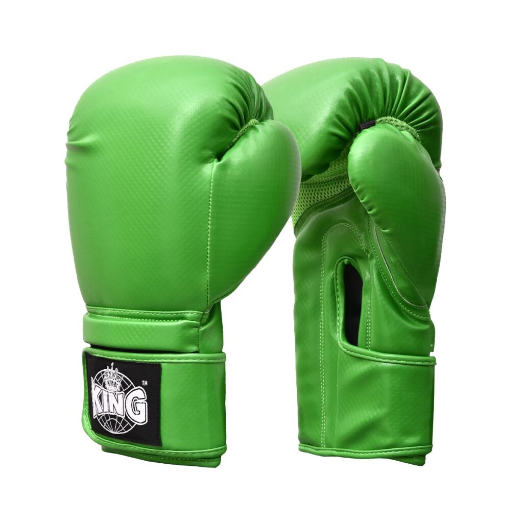 King Carbon Strike 16oz Gloves Green Boxing Gloves Martial Art Supplies Uniforms