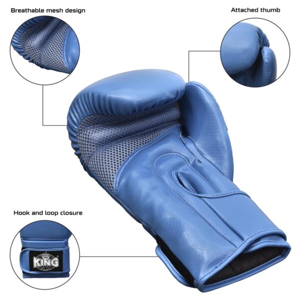 King Carbon Strike 16oz Gloves Blue